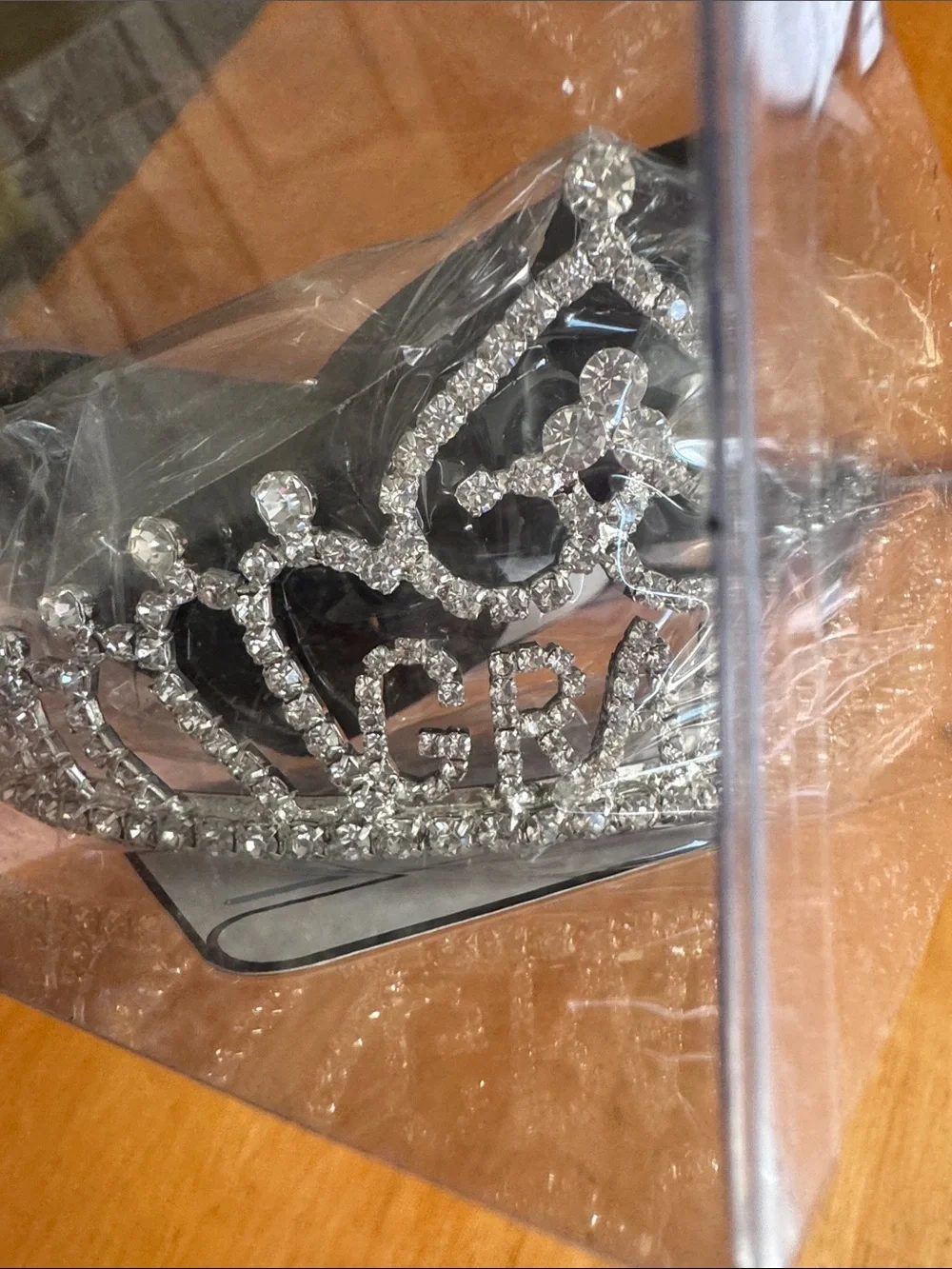 Glittery Sparkly Graduation Crown and Sash Set NEW